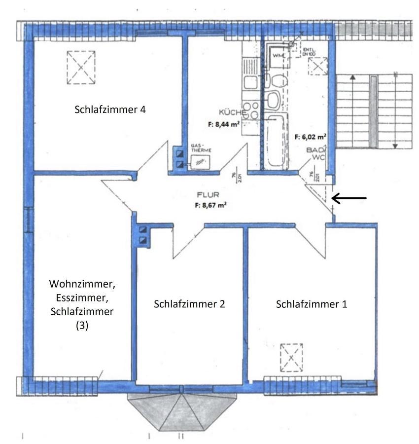 Zentral Gelegene Dg-wohnung Mit 4 Schlafzimmern Eisenach